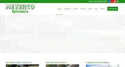Desktop Screenshot of meyercosprinklers.com
